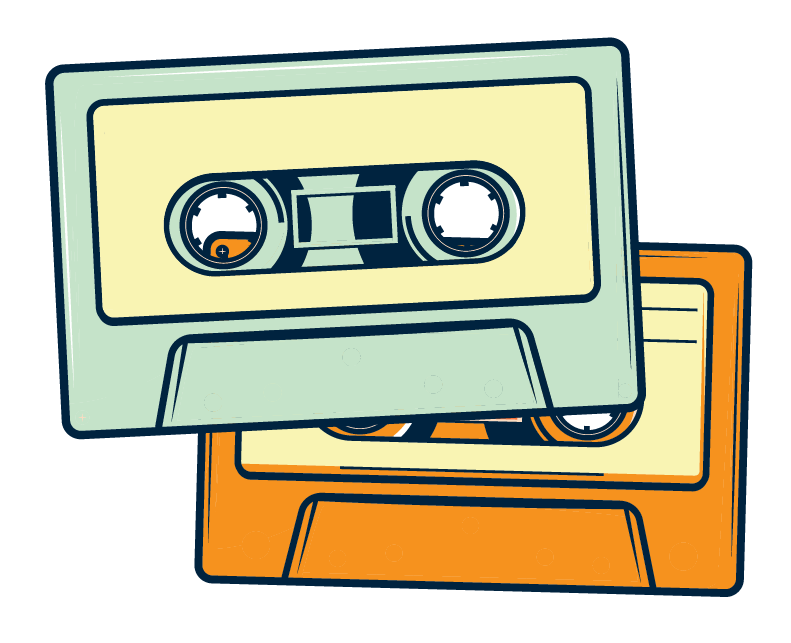 two tape decks illustrated